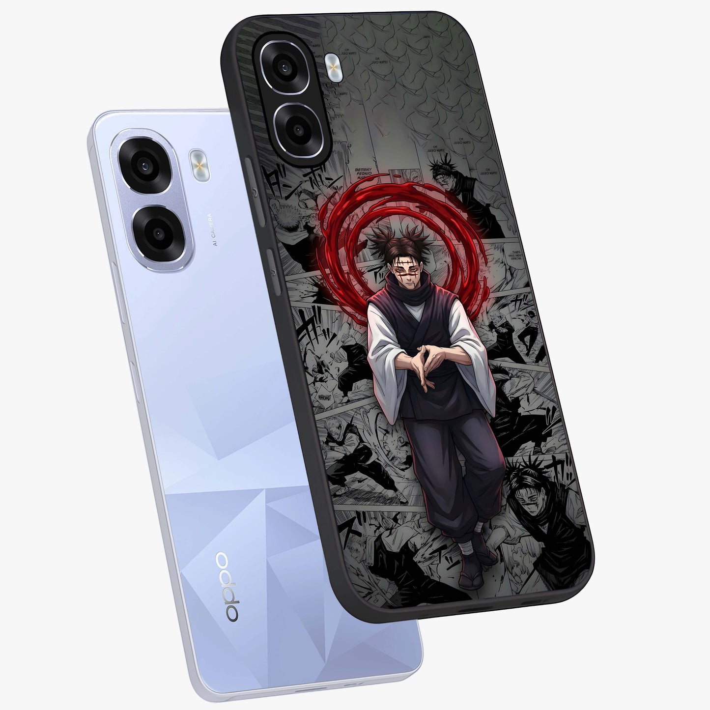 Cursed Ritual Ascension Glass Case displayed in angled mockup highlighting mystical ritual illustration with supernatural aesthetic.