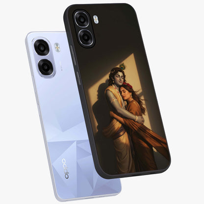 Divine Eternal Love Glass Case displayed in angled mockup highlighting elegant divine inspired design with peaceful aesthetic.