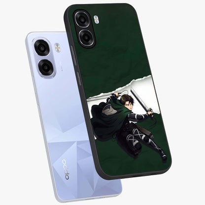 Emerald War Vanguard Glass Case displayed in angled mockup highlighting intense battle inspired design with emerald tone aesthetic.