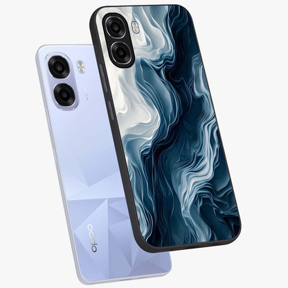 Ethereal Paper Marble Glass Case displayed in angled mockup highlighting elegant marble pattern with modern aesthetic style.
