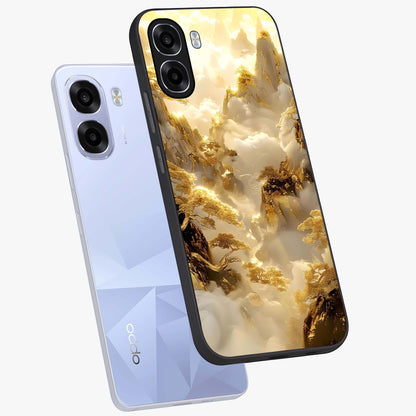 Gates Of Illumination Glass Case displayed in angled mockup highlighting radiant portal inspired design with fantasy aesthetic.