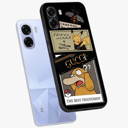 Gucci Play Mashup Glass Case displayed in angled mockup highlighting stylish fashion mashup design with bold aesthetic.