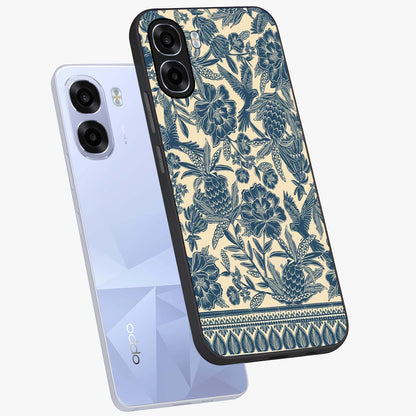 Heirloom Wild Bloom Glass Case displayed in angled mockup highlighting botanical bloom design with classic aesthetic style.