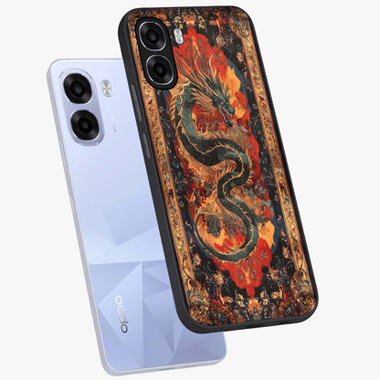 Inferno Dragon Soul Glass Case displayed in angled mockup highlighting powerful dragon illustration with inferno aesthetic.