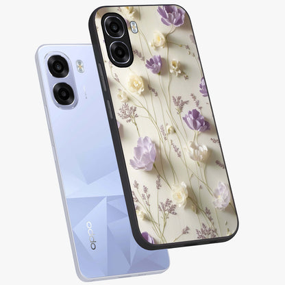 Lilac Breeze Harmony Glass Case displayed in angled mockup highlighting calm lilac breeze design with soothing aesthetic style.