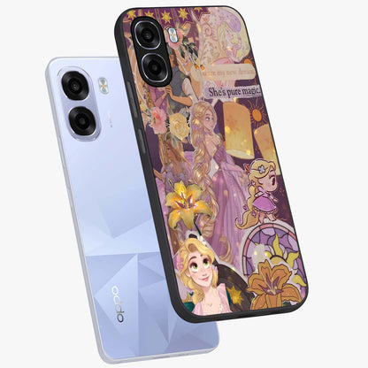 Magical Tangled Dream Glass Case displayed in angled mockup highlighting whimsical fantasy design with magical aesthetic.