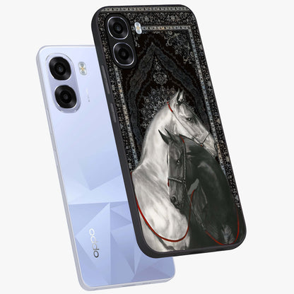 Majestic Ride Legacy Glass Case displayed in angled mockup highlighting sleek vehicle design with bold racing aesthetic.