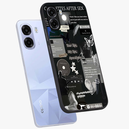 Midnight Love Echo Glass Case displayed in angled mockup highlighting elegant love inspired design with deep aesthetic style.