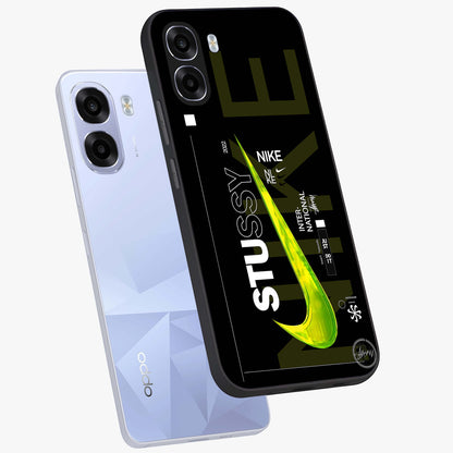Neon Street Edition Glass Case displayed in angled mockup highlighting vibrant urban design with bold street aesthetic.