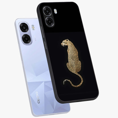 Regal Leopard Glass Case displayed in angled mockup highlighting powerful animal illustration with stylish wild aesthetic.