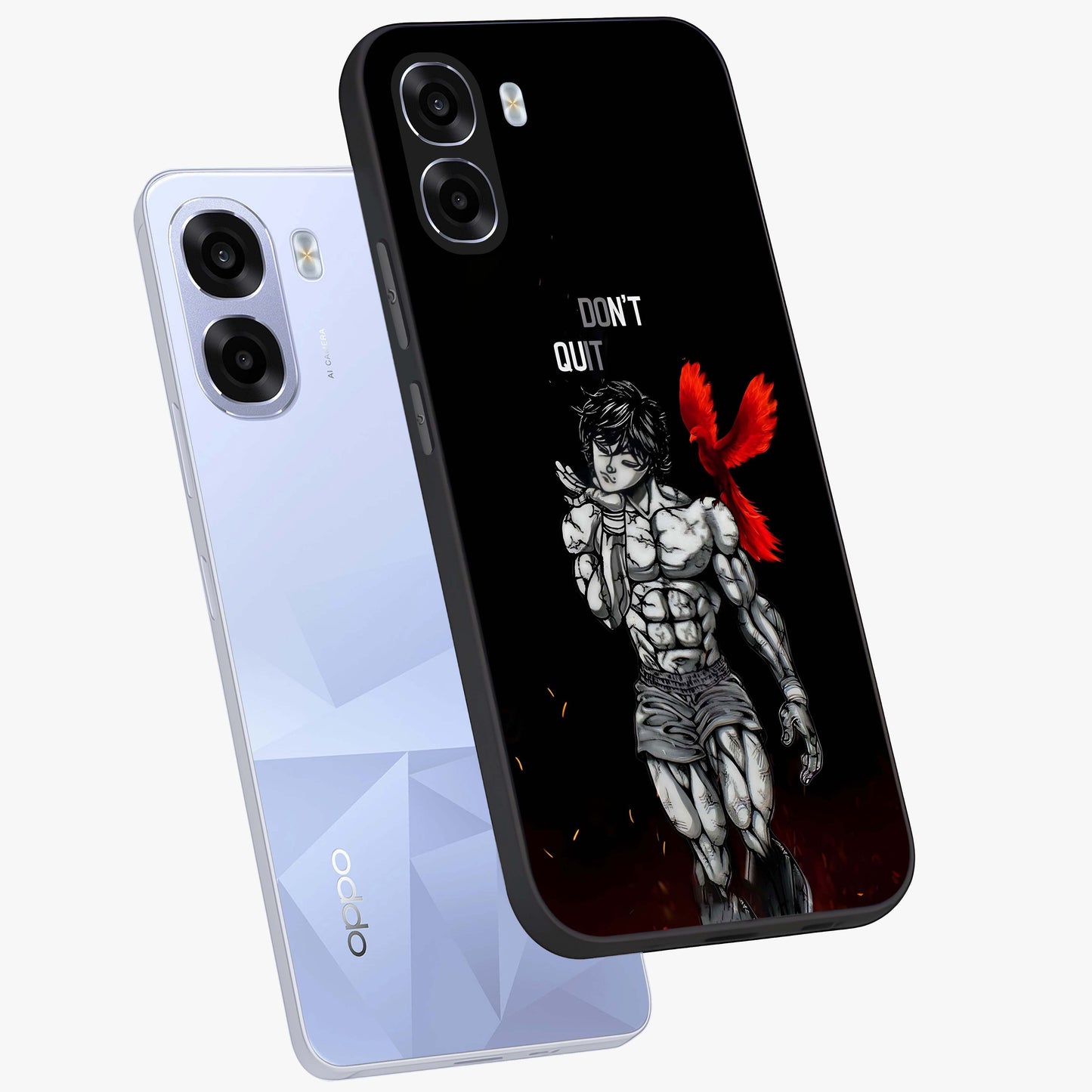 Rise Beyond Limits Glass Case displayed in angled mockup highlighting inspiring message design with modern aesthetic style.