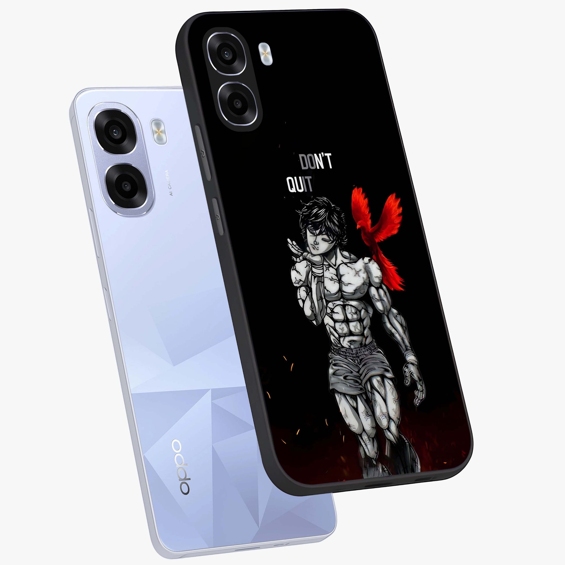 Rise Beyond Limits Glass Case displayed in angled mockup highlighting inspiring message design with modern aesthetic style.
