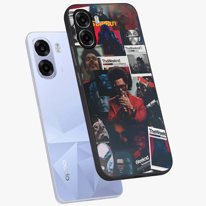 The Weeknd Glass Case displayed in angled mockup highlighting stylish pop culture inspired design with modern aesthetic.