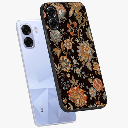 Vintage Floral Dream Glass Case displayed in angled mockup highlighting elegant vintage flower design with soft aesthetic style.