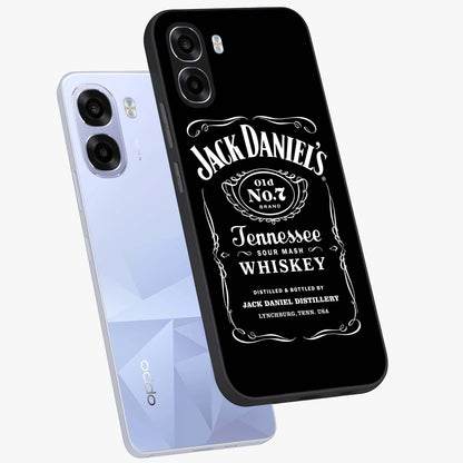 Vintage Whiskey Heritage Glass Case displayed in angled mockup highlighting retro beverage themed design with heritage aesthetic.