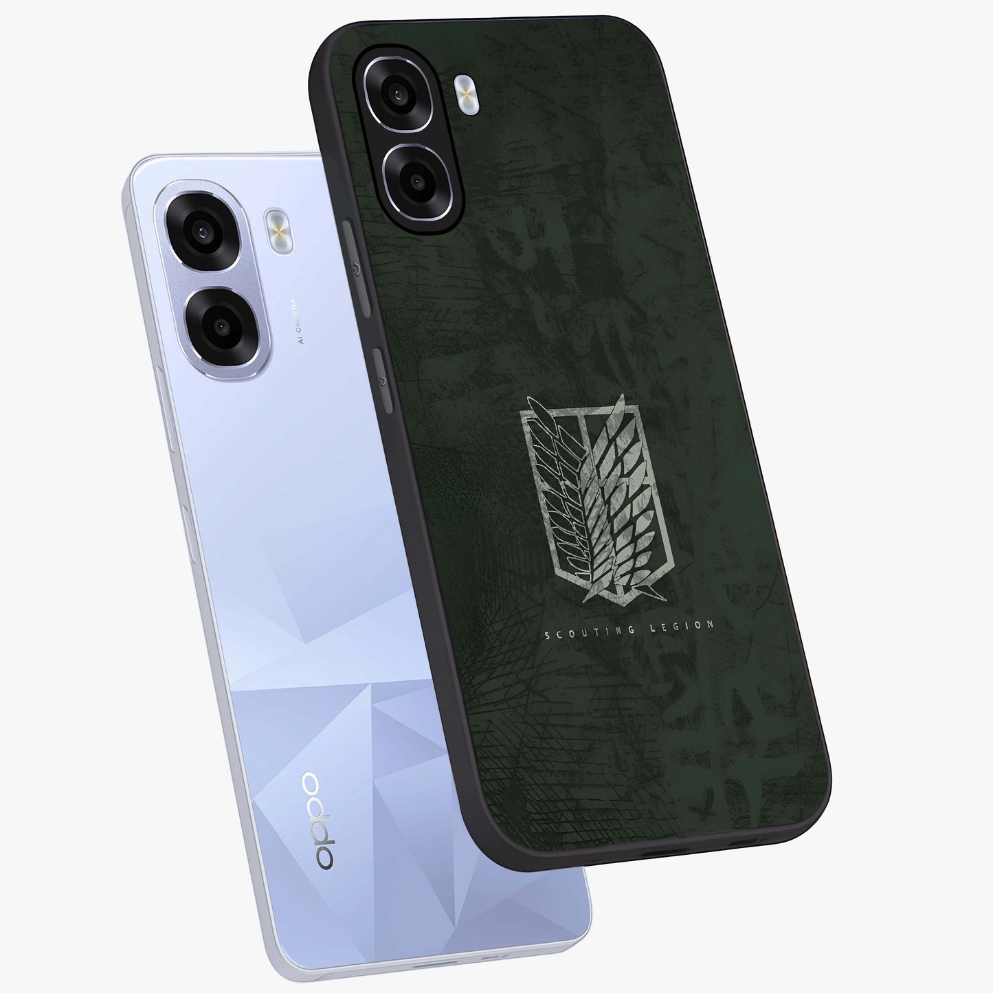 Wings Of Freedom Glass Case displayed in angled mockup highlighting graceful wing design with inspirational aesthetic.