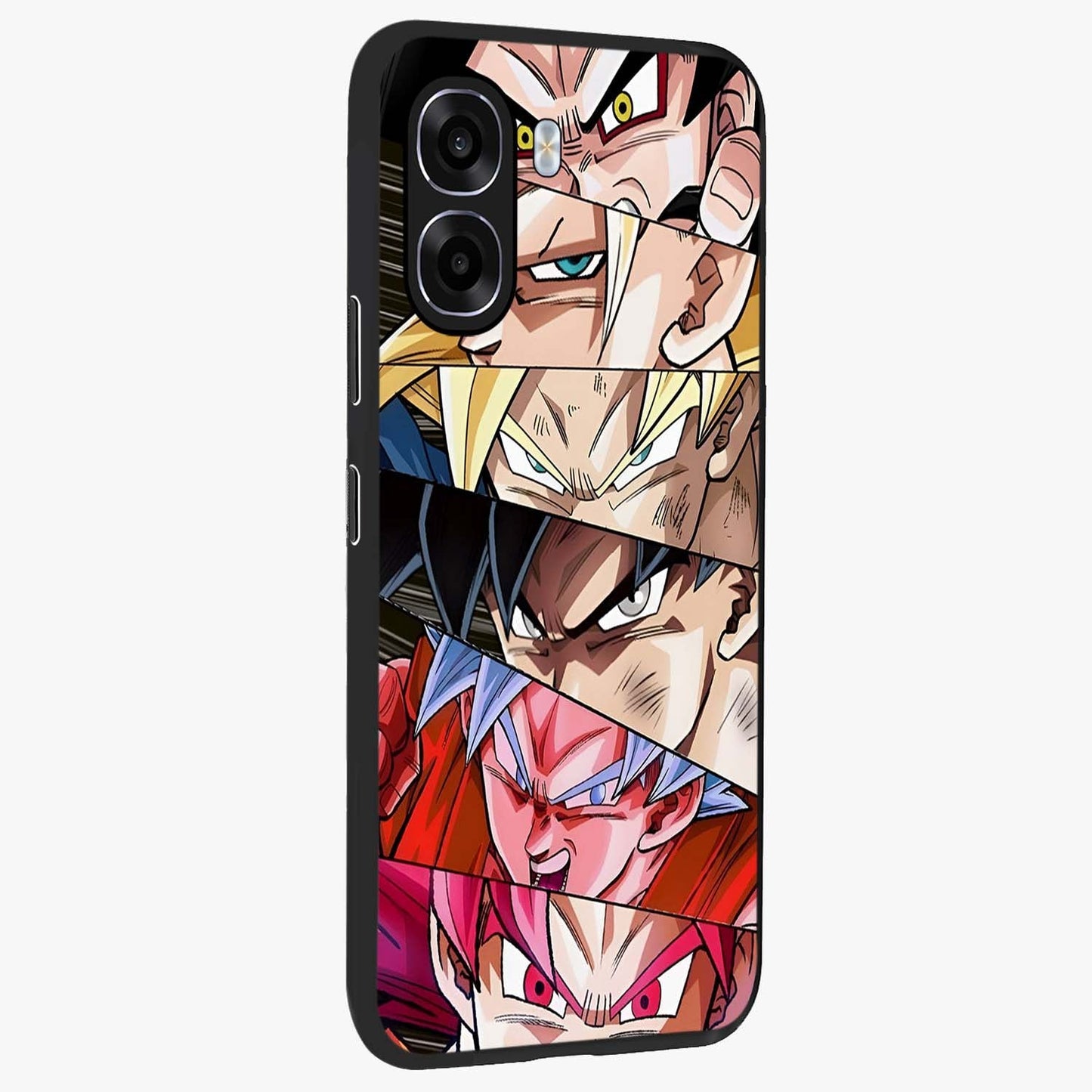 Anime Character Glass Case upright view showcasing expressive anime artwork with bold graphic style.