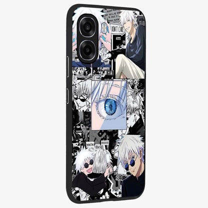 Infinity Sorcerer Chaos Glass Case upright view showcasing dramatic sorcerer artwork with chaotic mystical theme.