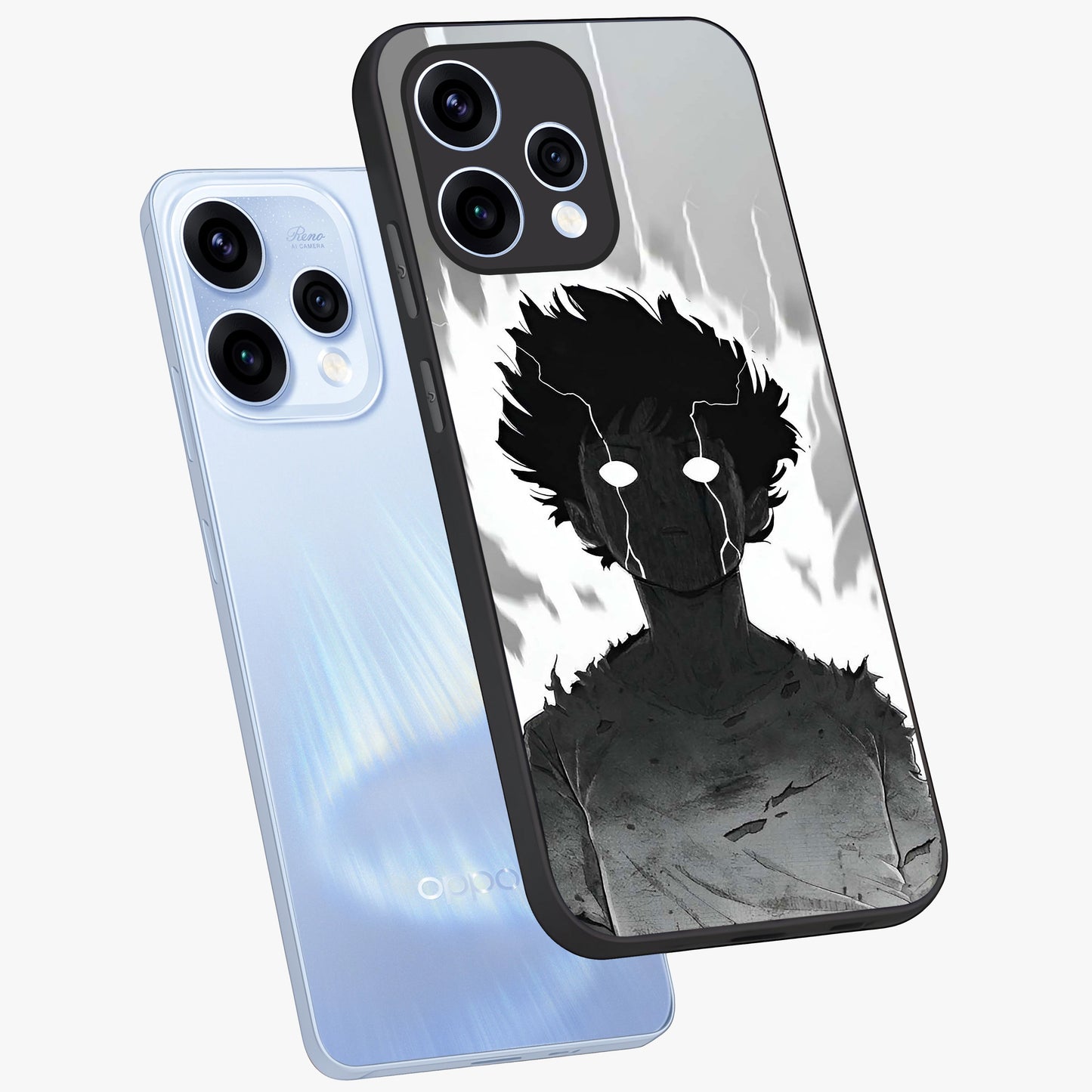 Awakened Inner Rage Glass Case displayed in angled mockup highlighting powerful graphic design and bold artistic theme.