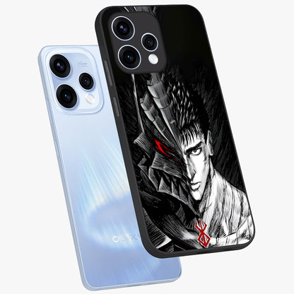 Berserker Blood Oath Glass Case displayed in angled mockup highlighting dark fantasy graphic design and powerful theme.