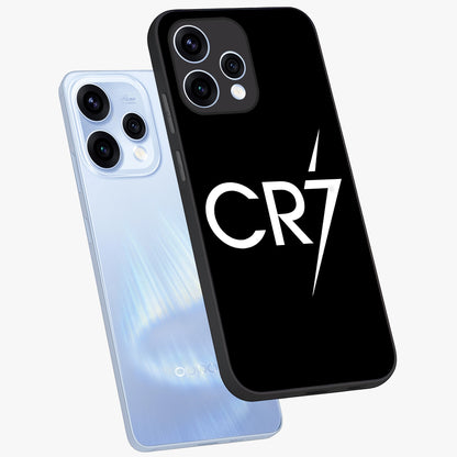 Cr7 Elite Strike Glass Case displayed in angled mockup highlighting powerful sports graphic with bold athletic theme.