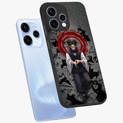 Cursed Ritual Ascension Glass Case displayed in angled mockup highlighting mystical ritual illustration with supernatural aesthetic.