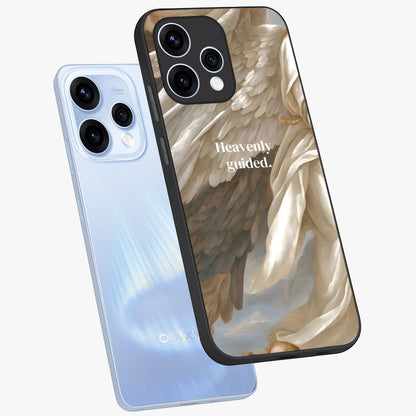Divine Winged Grace Glass Case displayed in angled mockup highlighting graceful wing design with divine aesthetic style.