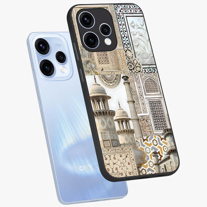 Mughal Marble Legacy Glass Case displayed in angled mockup highlighting elegant heritage marble artwork with royal aesthetic.