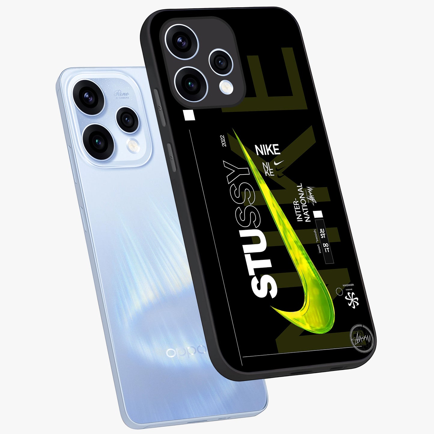 Neon Street Edition Glass Case displayed in angled mockup highlighting vibrant urban design with bold street aesthetic.