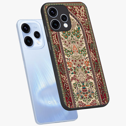Persian Inspired Glass Case displayed in angled mockup highlighting intricate traditional design with elegant cultural aesthetic.