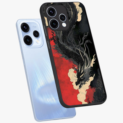 Shadow Dragon Fury Glass Case displayed in angled mockup highlighting powerful dragon illustration with dark fantasy aesthetic.