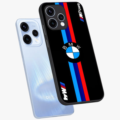 Turbo BMW Beast Glass Case displayed in angled mockup highlighting sleek racing car design with bold automotive aesthetic.