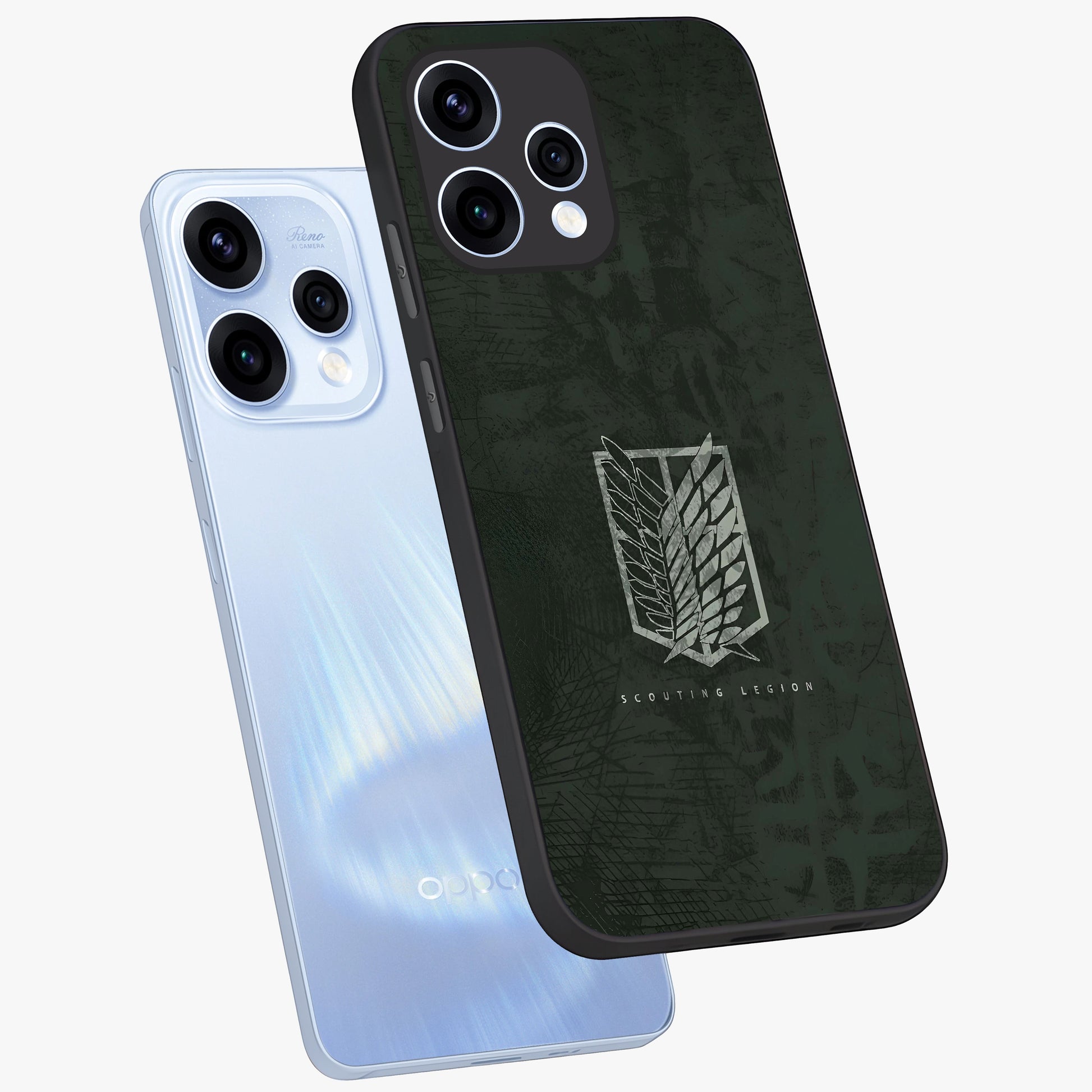 Wings Of Freedom Glass Case displayed in angled mockup highlighting graceful wing design with inspirational aesthetic.