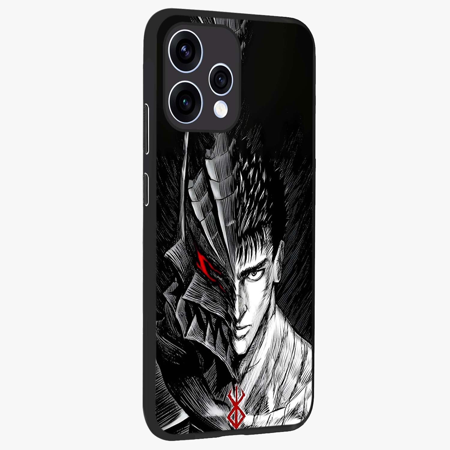 Berserker Blood Oath Glass Case upright view showcasing intense warrior aesthetic with dramatic artistic style.
