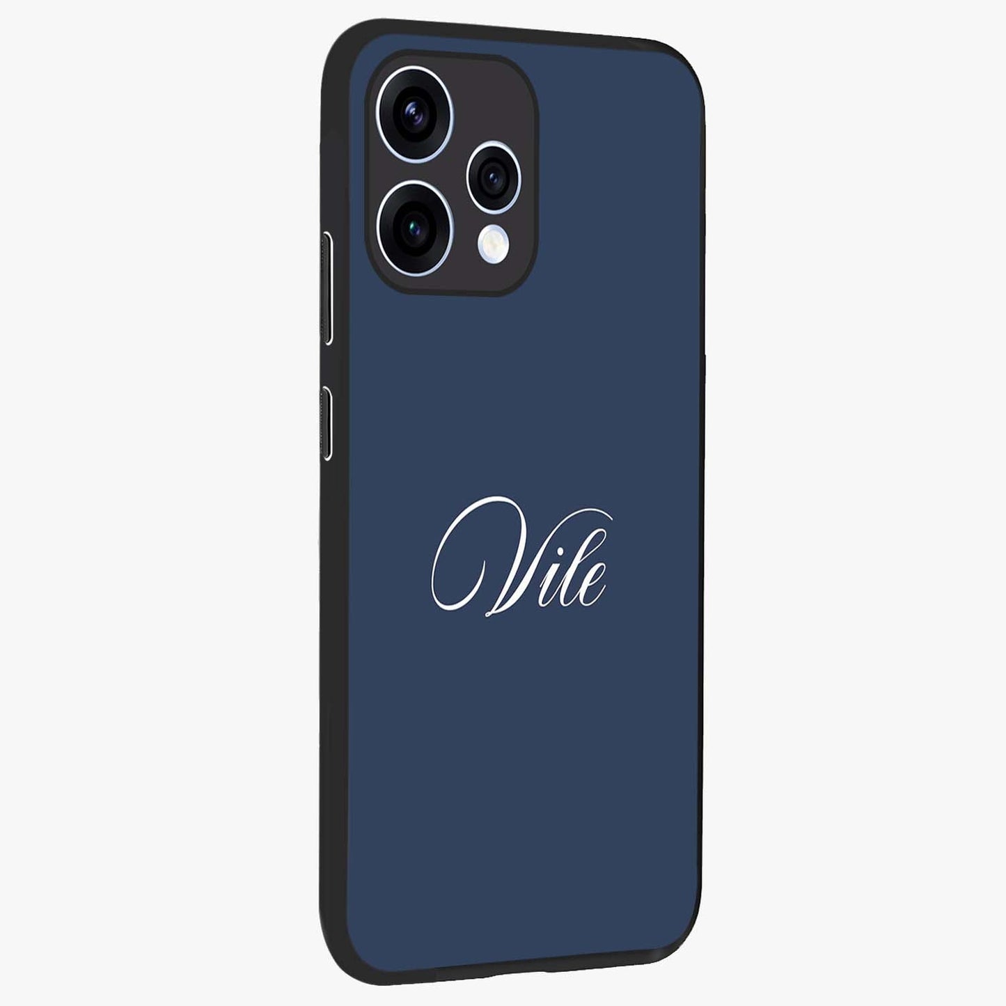 Blue Vintage Floral Pattern Glass Case displayed in angled mockup highlighting classic blue floral pattern and retro aesthetic design.