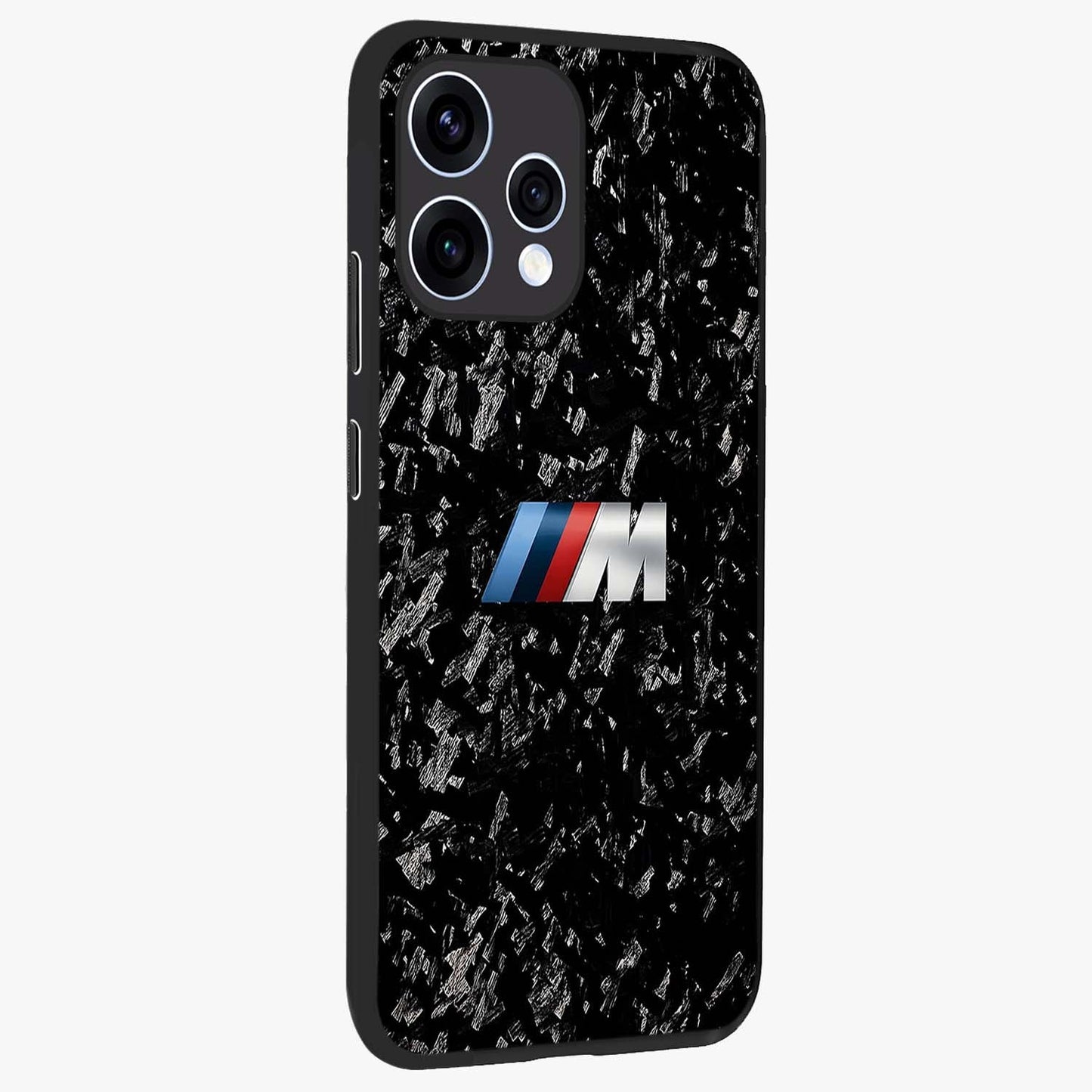 Carbon Speed Mark Glass Case upright view showcasing modern carbon speed graphic with bold automotive theme.
