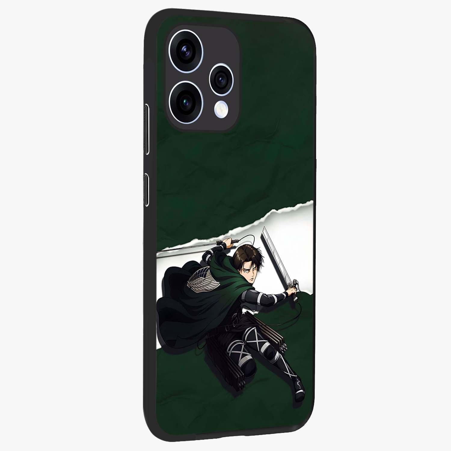 Emerald War Vanguard Glass Case upright view showcasing dramatic warrior artwork with bold fantasy theme.
