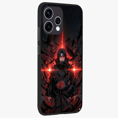 Focused Blade Discipline Glass Case upright view showcasing strong typography statement with sleek motivational theme.