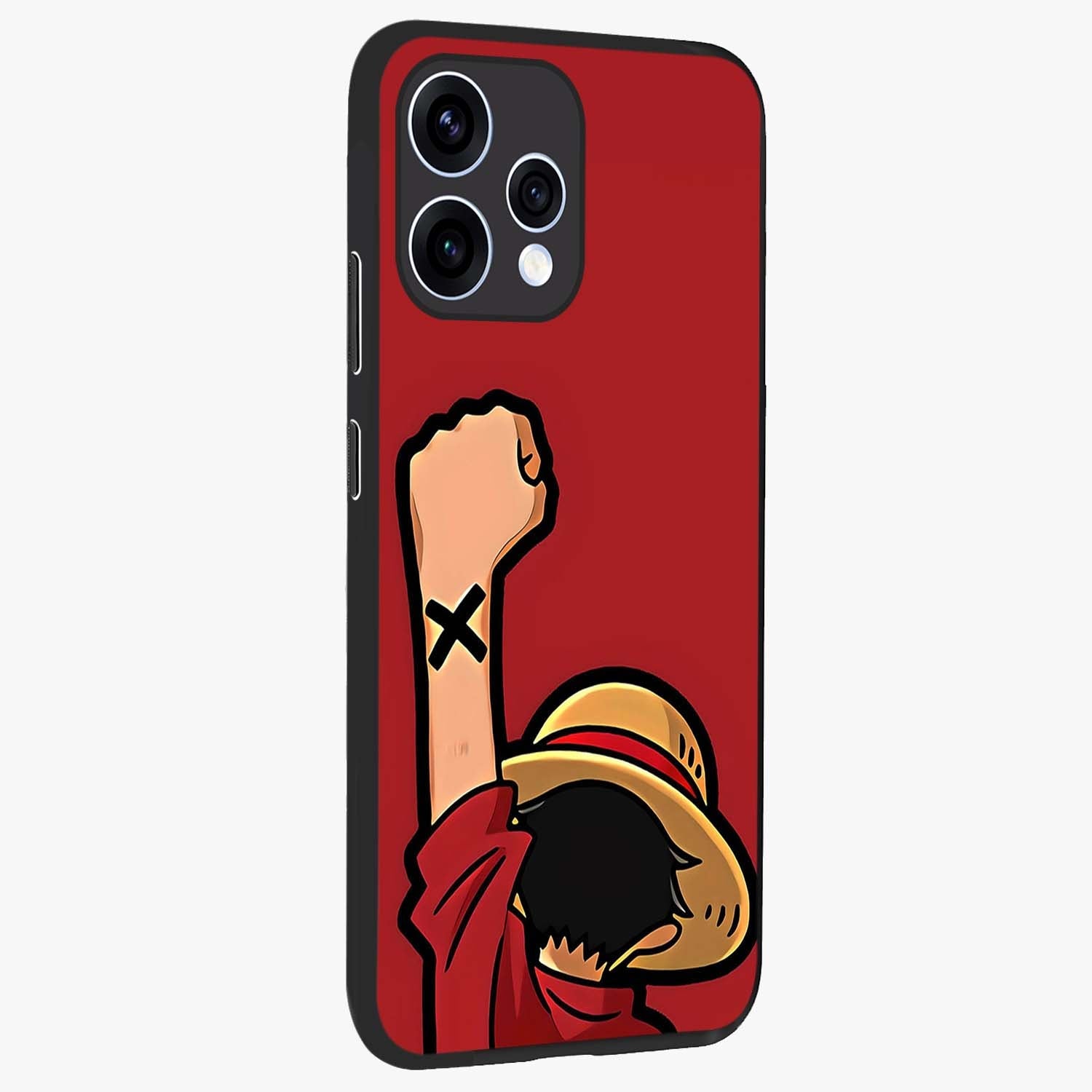 Luffy X Spirit Glass Case upright view showcasing striking anime artwork with adventurous character theme.