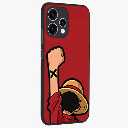 Luffy X Spirit Glass Case upright view showcasing striking anime artwork with adventurous character theme.