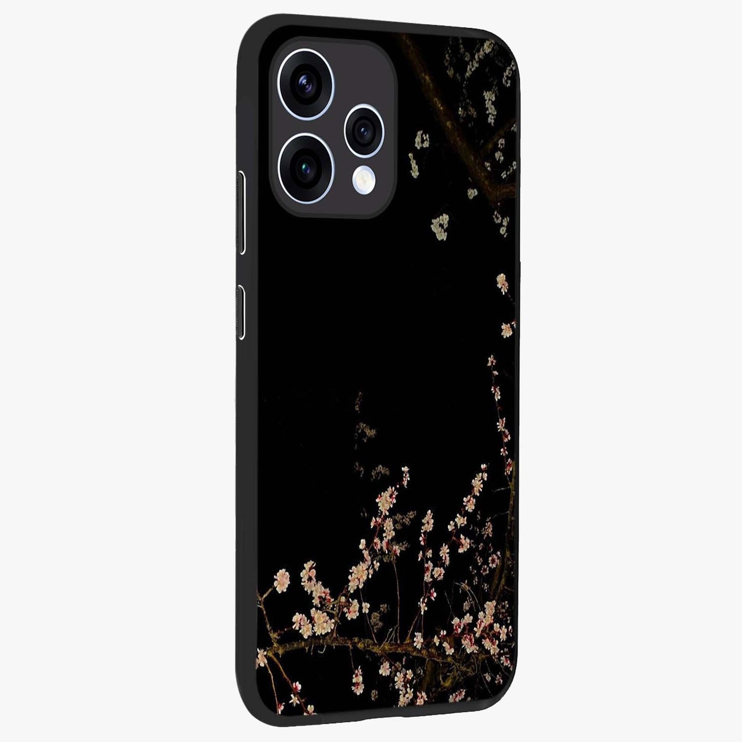Petal Moon Light With Custom Name Glass Case upright view showcasing elegant floral moon artwork with personalized aesthetic.