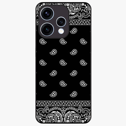 Retro Rebel Threads Glass Case showing flat back view with vintage street style artwork and glossy glass finish.