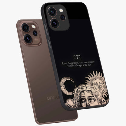 Mystic Victory Aura Glass Case displayed in angled mockup highlighting energetic aura design with bold mystical aesthetic.