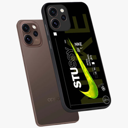 Neon Street Edition Glass Case displayed in angled mockup highlighting vibrant urban design with bold street aesthetic.