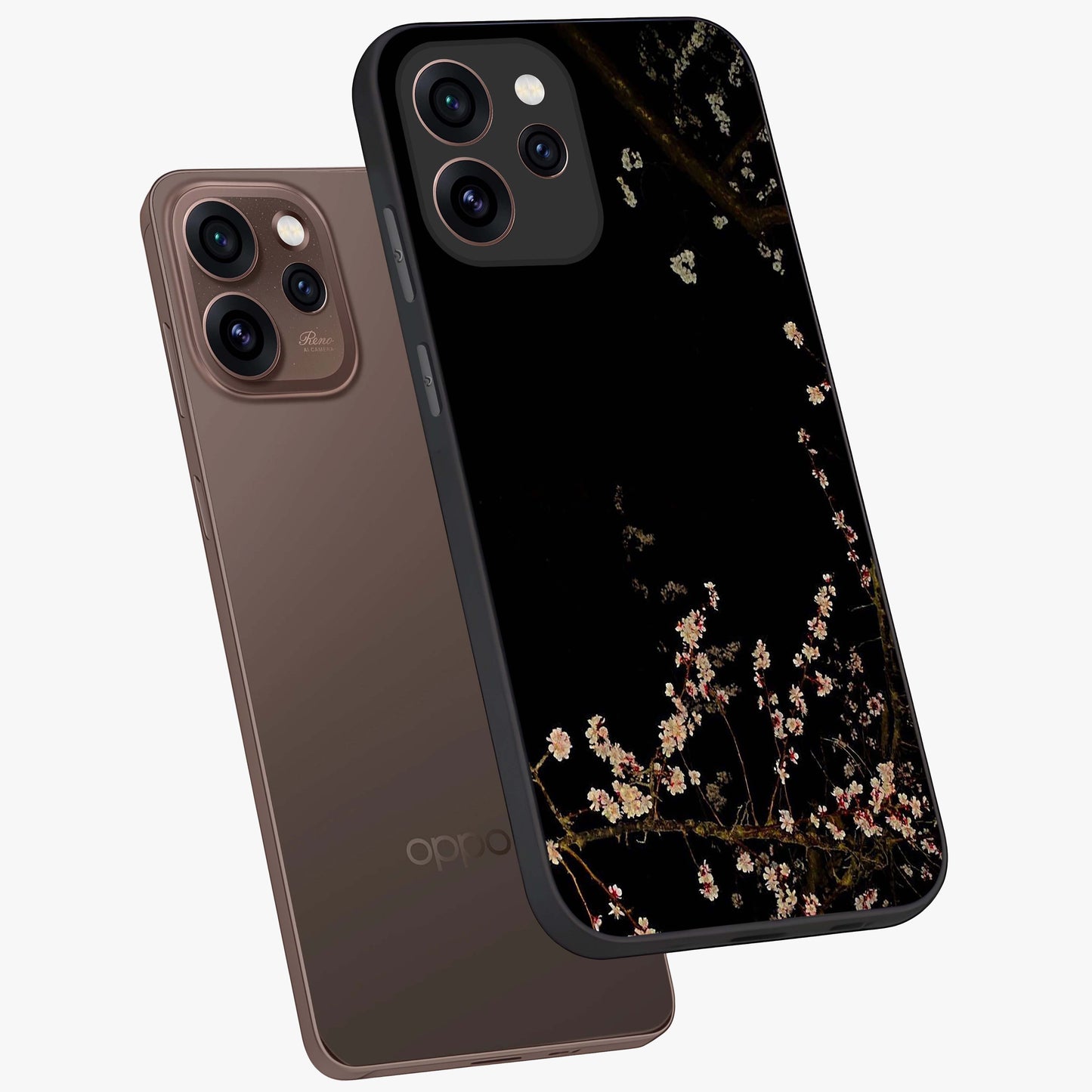 Petal Moon Light With Custom Name Glass Case displayed in angled mockup highlighting delicate petal design with custom name feature.