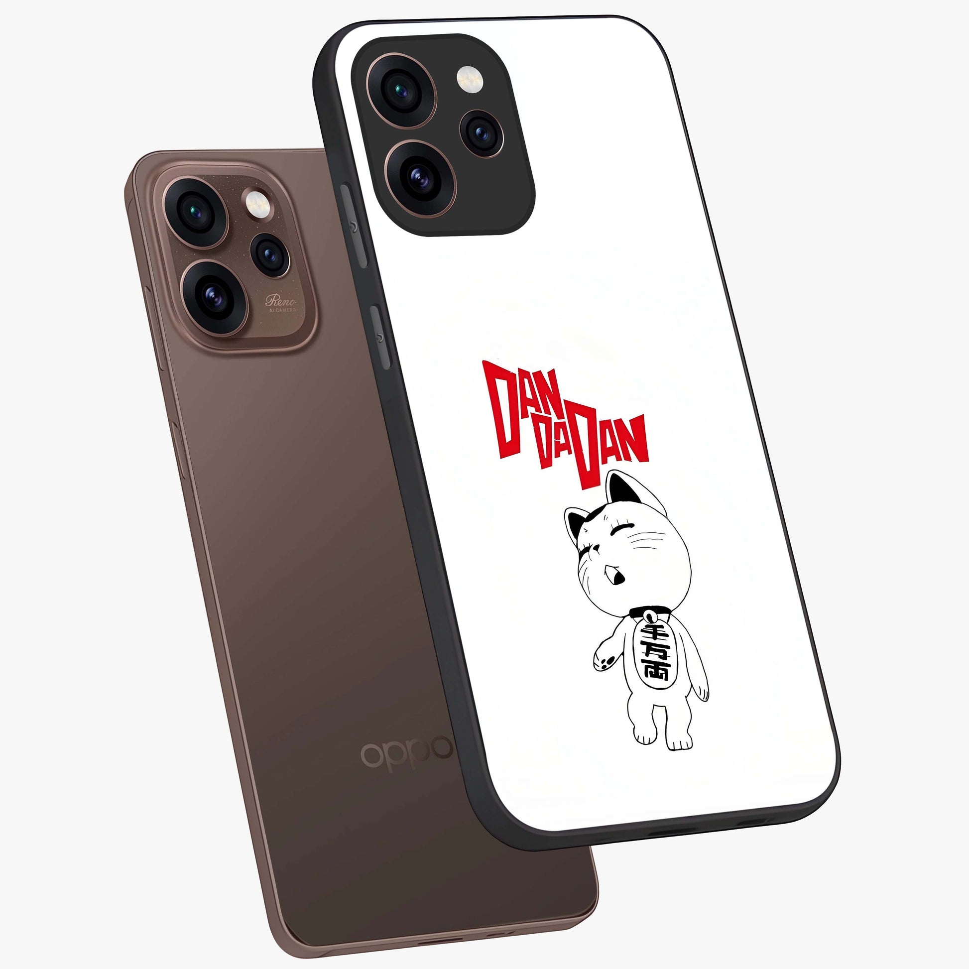 Playful Spirit Charm Glass Case displayed in angled mockup highlighting lively decorative design with playful aesthetic style.