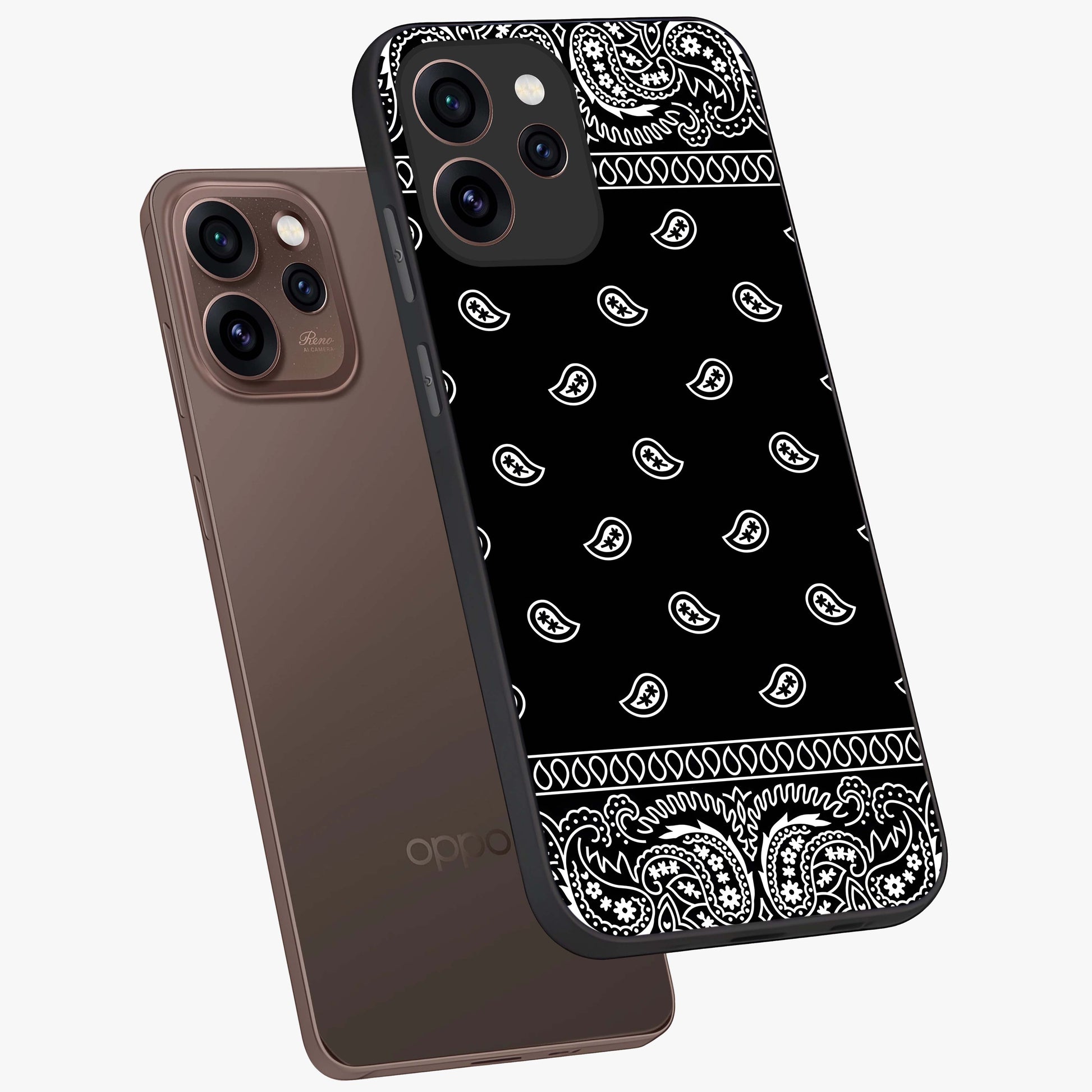 Retro Rebel Threads Glass Case displayed in angled mockup highlighting retro inspired graphic design with rebellious aesthetic.