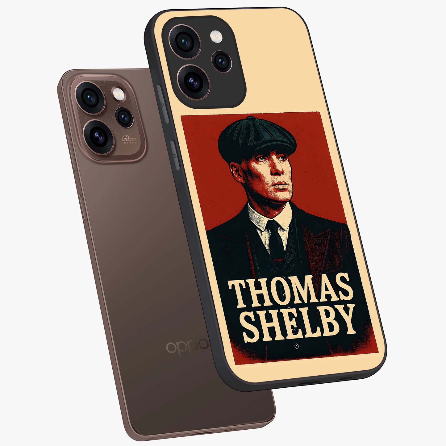 Vintage Mafia Authority Glass Case displayed in angled mockup highlighting powerful retro design with classic gangster aesthetic.