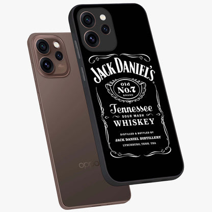 Vintage Whiskey Heritage Glass Case displayed in angled mockup highlighting retro beverage themed design with heritage aesthetic.