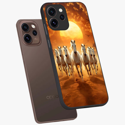 Wild Sunset Majesty Glass Case displayed in angled mockup highlighting vibrant sunset sky design with scenic aesthetic.